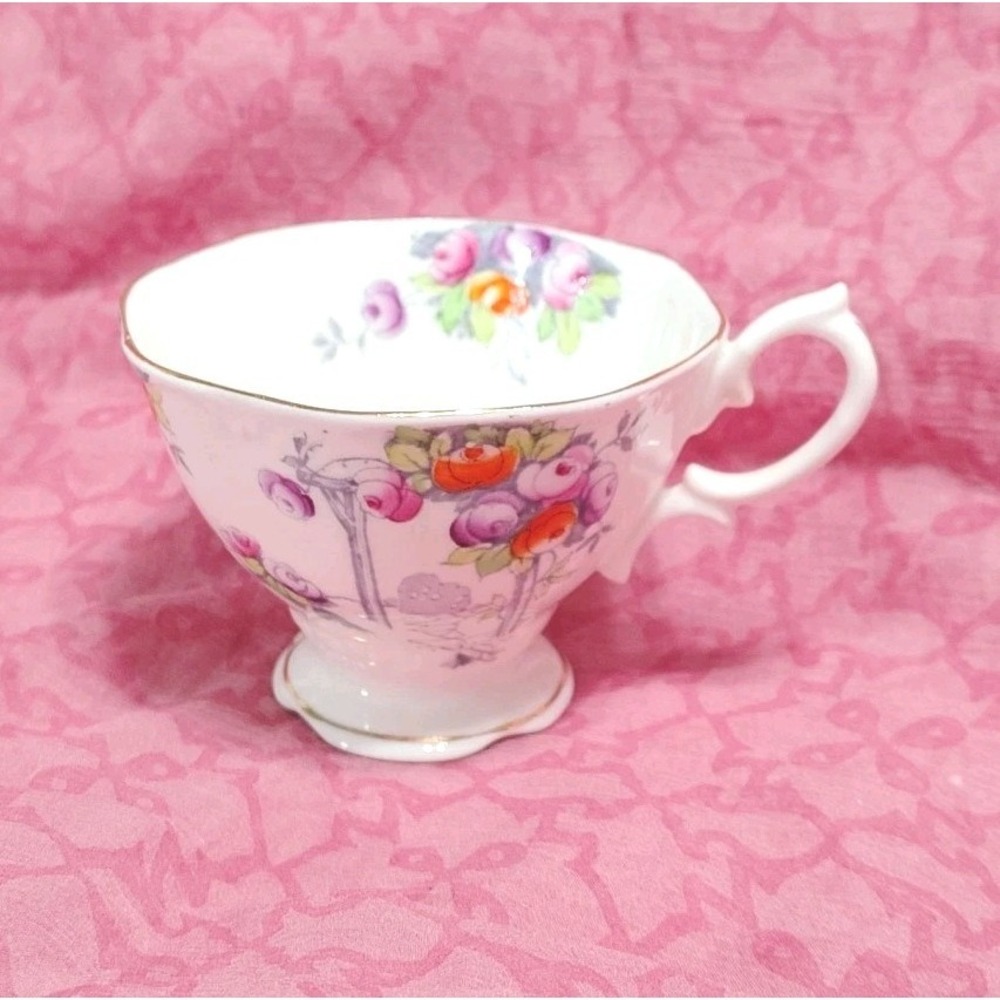 ROYAL ALBERT "Rosalie" Crown China England Bone China Replacement Tea Cup Footed